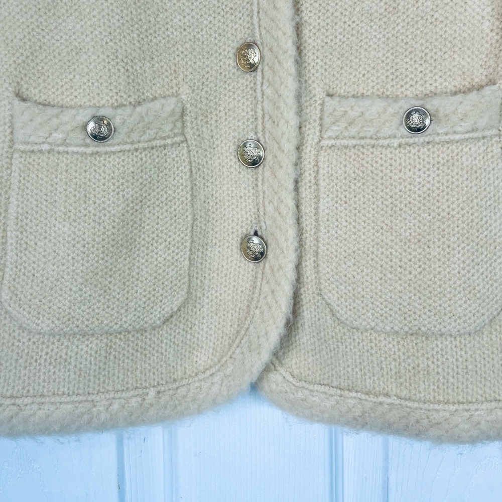 J. Crew Tan Textured Cardigan Sweater Size XS - Picture 5 of 8